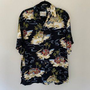 THUMS UP Casual Button-down Hawaiian Shirt